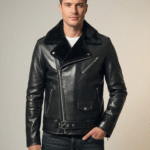 Men’s Classic Biker Leather Jacket – Stylish & Durable