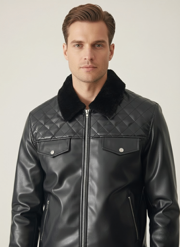 Fashion Bomber Jacket – Zip Detail Close-up