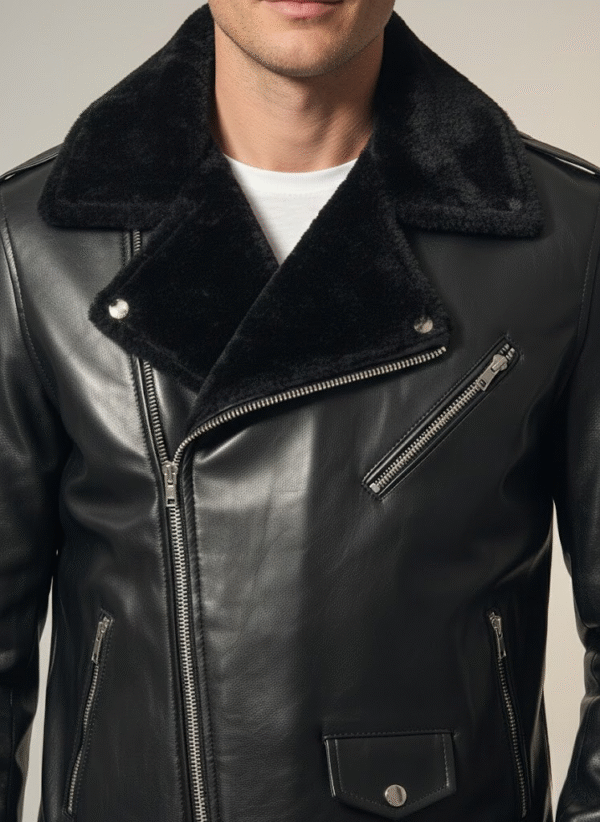 Biker Jacket – Collar Detail