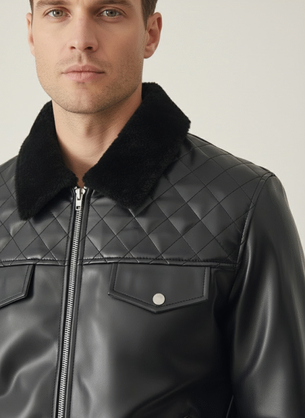 Fashion Bomber Jacket – Collar Detail