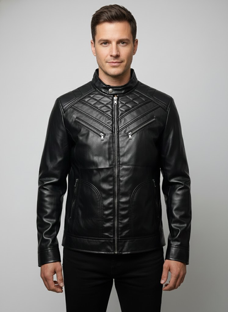T11 Men’s Faux Leather Jacket – Stylish Premium Jacket