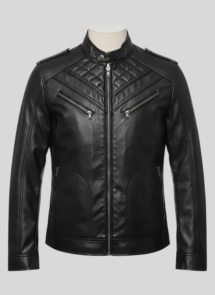 Men’s T11 Faux Leather Jacket – Modern Stylish Outerwear